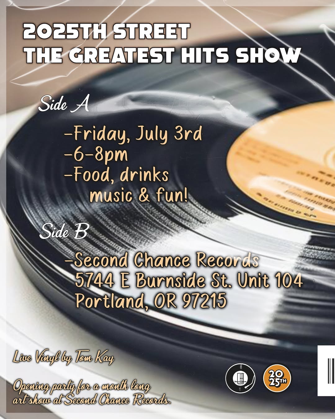 On July 3rd, come out for the opening of my show at Second Chance Records! (@sec